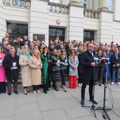 Konferencja prasowa Radosława Witkowskiego